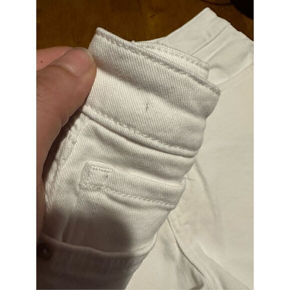 William Rast Womens Cut Off Distressed High Rise White Shorts Stretch Size 27 - Picture 11 of 11